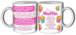 Nevesajándék Bögre 3 dl - Bögrés muffin recept - Ajándék Nőknek (B986)