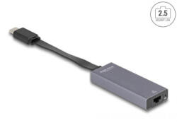 Delock Adaptor retea DeLock 241951 USB-C 2.5 Gigabit LAN slim negru (66248)