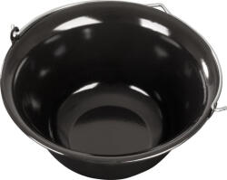 MagicHome Bogrács, MagicHome, 12 l, 39, 8 × 18 cm, fekete, zománcozott acél, gulyáshoz, nyílt tűzre akasztható, fedő nélkül