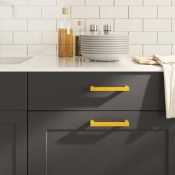 vidaXL 10 db aranyszínű rozsdamentes acél szekrényfogantyú 128 mm (155390 VidaXL) (155390 VidaXL)