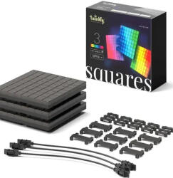Twinkly Sir iluminat Twinkly Set 3 panouri LED | 3x64 pixeli, Smart, Negru (TWQ064STW-03-BAD)
