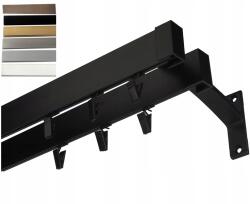 FajnyDom Lakás függönykarnis Alumínium Sín Dupla falú mennyezet 5, 1 m (35K251)