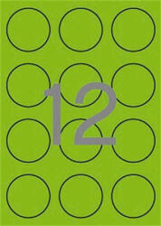 APLI Etikett, 60 mm kör, színes, APLI, neon zöld, 240 etikett/csomag (LCA2869) - onlinepapirbolt