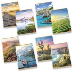 Pigna Paesaggi A4 tűzött 42 lapos kockás füzet (P1111-0861) - officedepot