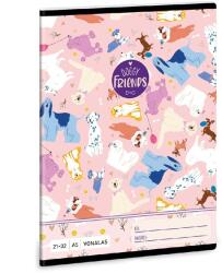Ars Una Doggy Friends 23 (5268) A5 21-32 vonalas füzet (53622686) - officedepot
