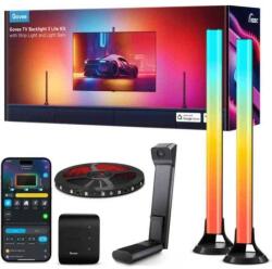 Govee Set Banda LED + Lampa LED pentru TV Govee TV Backlight 3 Lite H605A RGBICW TV 55-65inch Wi-Fi Bluetooth Negru (h605a311)