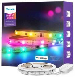 Govee Banda LED Inteligenta Govee RGBIC Basic Wi-Fi + Bluetooth 10m Wi-Fi Bluetooth Sincronizare Muzica Compatibil Alexa-Google Assistant Alb (h618c3d1)