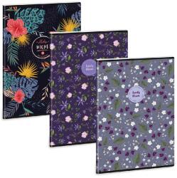 Ars Una Wild Bloom mix 5247 A4 extra kapcsos vonalas füzet (53112477) - officedepot