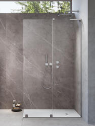 Radaway Furo SL Brushed Nickel Walk-in szálcsiszolt króm zuhanyfal 90 átlátszó jobbos