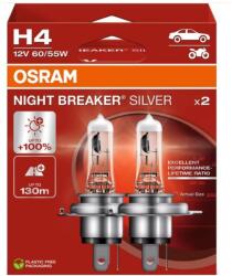 OSRAM Osram 64193NBS-2HB 12V 60/55W H4 P43t-38 Night Breaker Silver fényszóróizzó, Duo Pack (64193NBS)