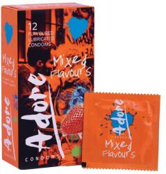 Pasante Adore Mixed Flavours Óvszer, eper, csokoládé, áfonya és menta ízzel, 12 db (5137)