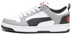 PUMA Puma, Rebound Layup Lo műbőr sneaker, Fekete, Szürke, Fehér, 38.5 EU (370490-20-5.5)