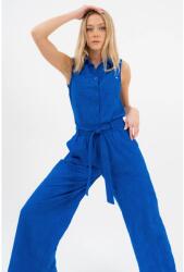 BUDMIL Hímzett ujjatlan női blúz királykék L 20770083-001261-0499 (5996408905465)