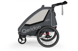 Qeridoo Kerékpár Utánfutó Qupa 2 Grey