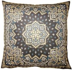 Clayre & Eef Textil párnahuzat 45x45cm, polyester, kék-barna szőnyegminta (ZV-872__898____7722)