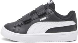 PUMA Puma, Rickie tépőzáras műbőr sneaker, Fehér, Fekete, 27 EU (394254-03-9)