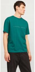JACK & JONES Jjestar póló, puha mintával, zöld, pamut, M INTL