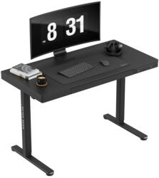 Greman Állítható Magassággal, Íróasztal Fiók A Pultban, Memória Funkcióval, USB Portokkal, 120 X 60 Cm, Fekete