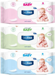 Deep Fresh nedves törlőkendő Extra Soft kupakos 72db - babamarket