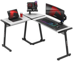 Greman Gamer Asztal Sarokasztal Íróasztal 147x112cm Fehér