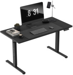 Greman Íróasztal, Állítható Magassággal Memória Funkcióval, Kábelrendező 140 X 70 Cm, Fekete