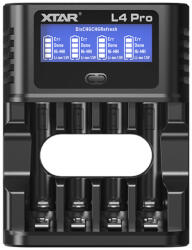Xtar L4 Pro intelligens töltő AA/AAA 1.2V NI-MH és 1.5V lítium akkumulátorhoz