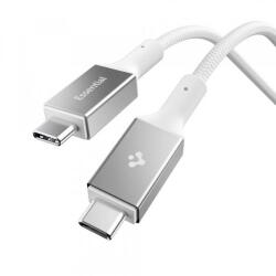 Spigen Cablu Date si Incarcare USB-C - USB-C Spigen EB10010CC, 100W, 1m, Alb