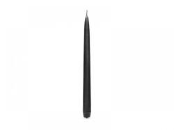 Deco gyertya szett, 10 db, kúpos alj, 24 cm, fekete (SKMAT-010)