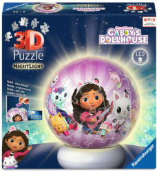 Ravensburger 12008059 - Gabi babaháza éjjeli fény - 72 db-os 3D világító gömb puzzle (12008059)