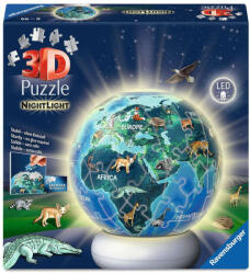 Ravensburger 12008055 - A Föld éjszaka éjjeli fény - 72 db-os 3D világító gömb puzzle (12008055)