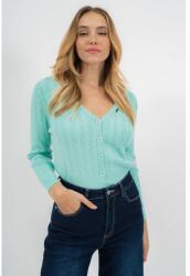 BUDMIL Női kötött kardigán rövid menta XL 20050841-002261-0599 (5996408902464)