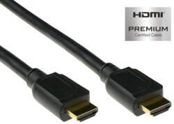 ACT HDMI High Speed premium certified v2.0 HDMI-A male - HDMI-A male cable 3m Black (AK3945) - pcland