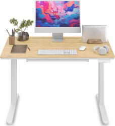 Greman Newai Állítható Magasságú Elektromos Íróasztal, 120x60cm, Bézs