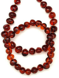  Borostyán nyaklánc 45cm 8-9mm karkötő pár