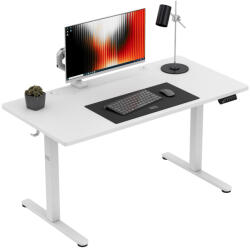 Greman Állítható Magasságú Elektromos Íróasztal 140 X 70 Cm Fehér