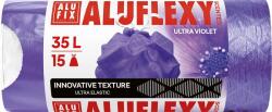 Alufix Saci de gunoi, cu bandă de închidere, LDPE, parfumat, 35 l, 15 buc, 53x53 cm, 20 , ALUFIX "Aluflexy", violet (7062)