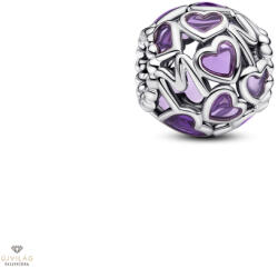 Pandora áttört szívek és anya charm - 793772C01