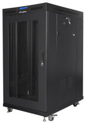 Lanberg FF01-8022-23BL állvány 22U Szabadonálló állvány Fekete (FF01-8022-23BL) - compzone