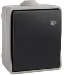 Solera Intrerupator Simplu, Aparent Gri, IP54, Solera (ELSW-SM/1C-SOL54/3303-SLR)