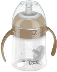 LOVI Неразливаща се чаша със сламка Lovi - Кафява, 150 ml (35/363)