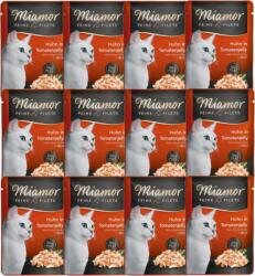 Miamor Miamor Feine Filets - nedves macskaeledel tonhal és paradicsom zselében 12x100g