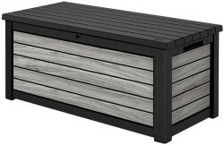 Keter Decocoat műanyag kerti láda 630 l viharszürke (263822) - geminiduo