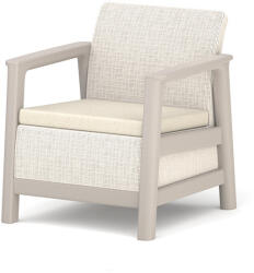 Keter Scandi linea duo kerti fotel kavicsszürke-bézs (264050) - geminiduo