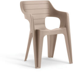 Keter Bilbao iowback műanyag kartámaszos kerti szék cappuccino (263772) - geminiduo