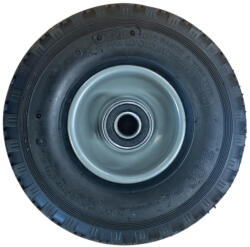 RADER Molnárkocsi Kerék, Tömlős, Szürke Fémfelnis, golyóscsapágyas, 3.00-4 (260x85) (CSPN_260_20K_GR)