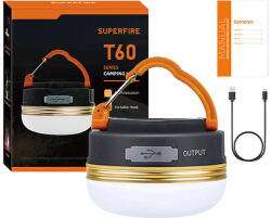 SuperFire Lampa kempingowa Superfire T60, 2, 5W, 1000mAh (T60) - marketzone