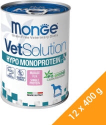 Monge VetSolution Gyógytáp (Ételérzékenységre Monoprotein) Konzerv Kutyáknak (Sertés) - 12x400 g