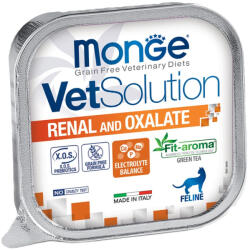 Monge VetSolution Gyógytáp (Vese és Oxalát problémákra) Alutasakos Macskaeledel - 100 g