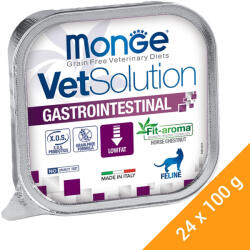 Monge VetSolution Gyógytáp (Emésztési problémákra) Alutasakos Macskaeledel - 24x100 g