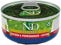 N&D Prime Kitten Gabonamentes Konzerv Macskáknak (Csirke és Gránátalma) - 70 g